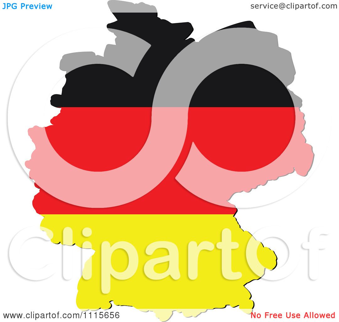 1080x1024 Clipart Germany Map With Flag Colors
