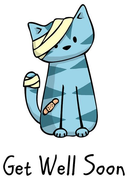 427x640 Sick Cat Cliparts