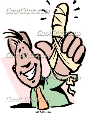 290x383 Broken Finger Clipart