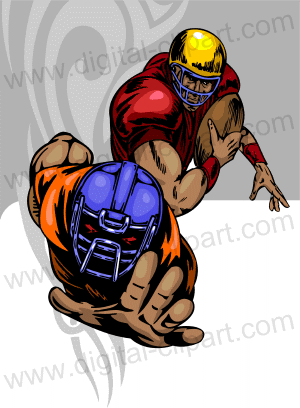 300x408 Football Clipart