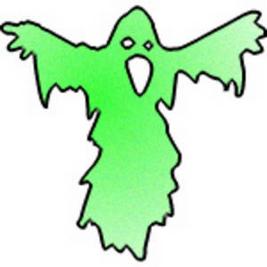 300x300 Ghost Clipart Green