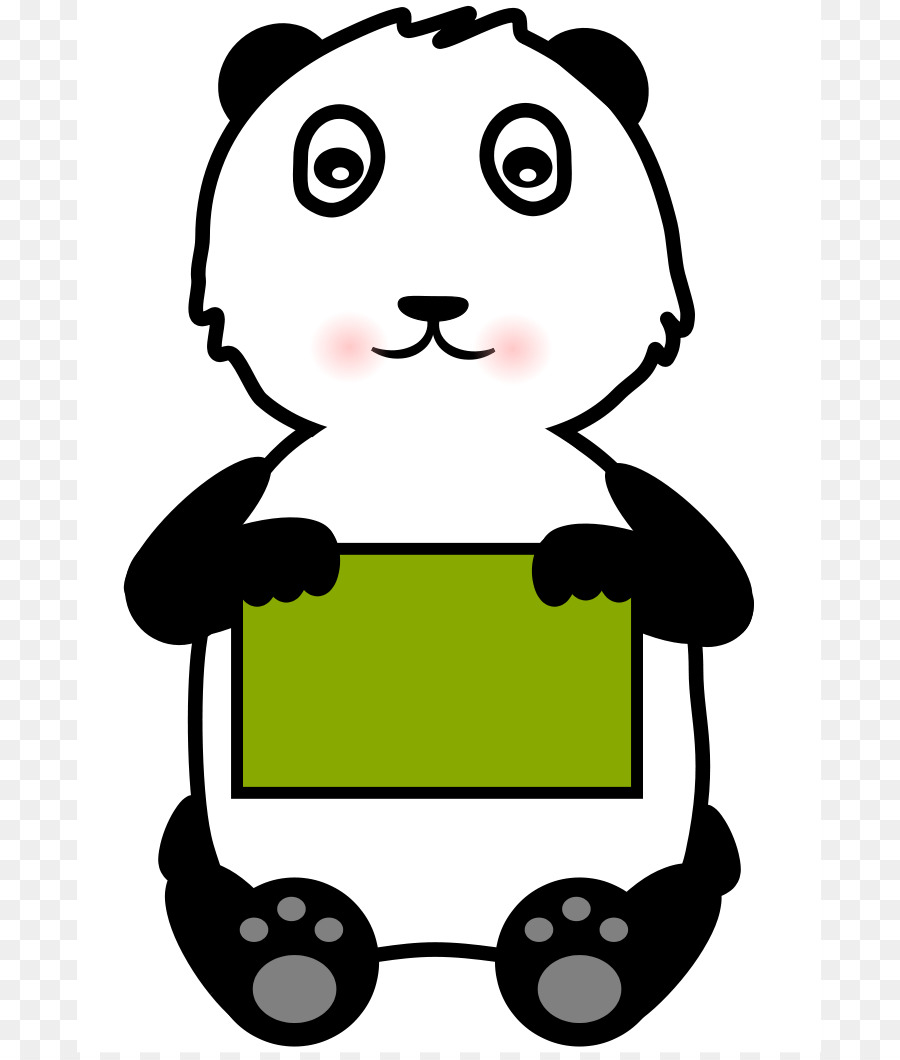 900x1060 Giant Panda Bear Clip Art