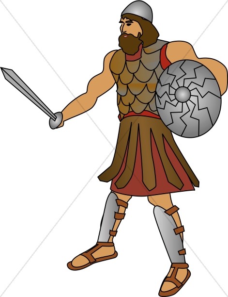 471x612 Goliath The Philistine Giant Old Testament Clipart
