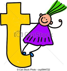 285x300 Letter T Clipart Letter T Girl Happy Little Girl Climbing Over