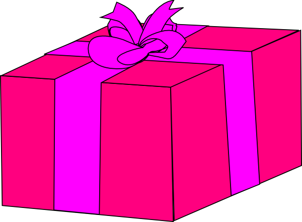 600x442 Pink Gift Box Clip Art Clipart Panda
