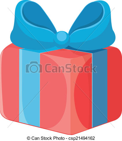 408x470 Vector Gift Box Flat Icon Clip Art Vector