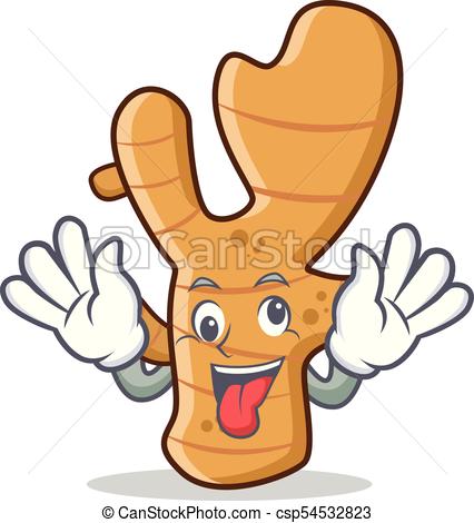 426x470 Crazy Ginger Mascot Cartoon Style Vector Illustration Vector