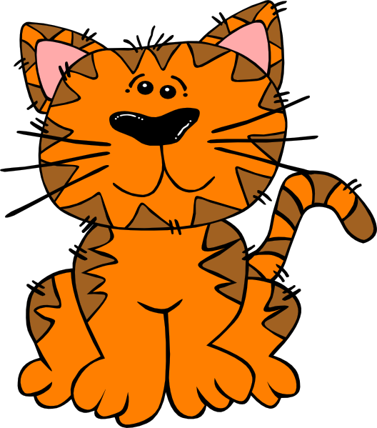 528x599 Ginger Cat Clipart Clipartpig