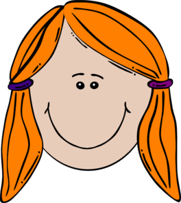 264x297 Ginger Girl Clip Art