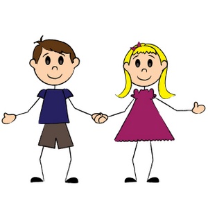 300x300 Boy And Girl Twins Clipart Collection