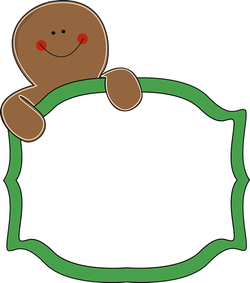 500x565 Free Gingerbread Clip Art Borders Gingerbread Man Sign Clip Art