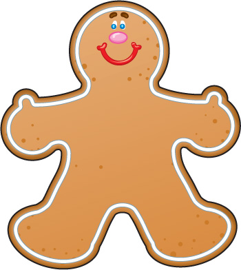 350x392 Gingerbread Clip Art Outline Clipart Panda