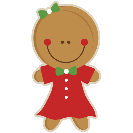 432x432 Gingerbread Girl Svg Scrapbook Cut File Cute Clipart Files