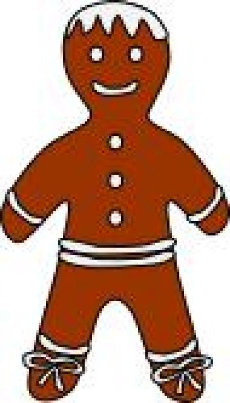 450x786 Gingerbread Girl Clipart
