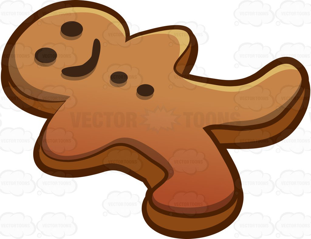 1024x786 A Gingerbread Man Cookie Cartoon Clipart Vector Toons Lovely Clip