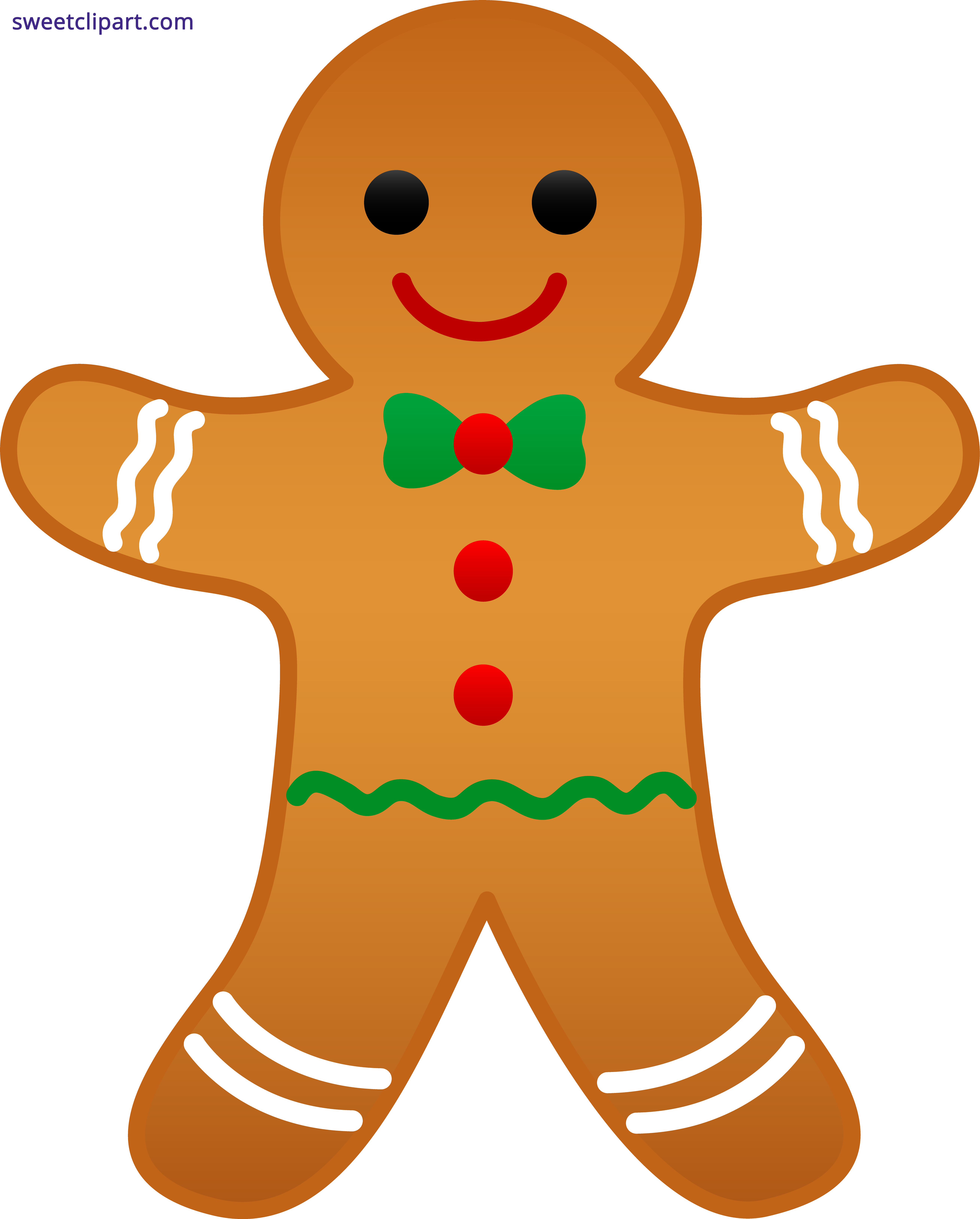 5233x6509 Gingerbread Man Clipart