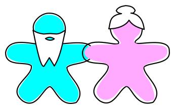 346x216 Gingerbread Grandparents Clipart
