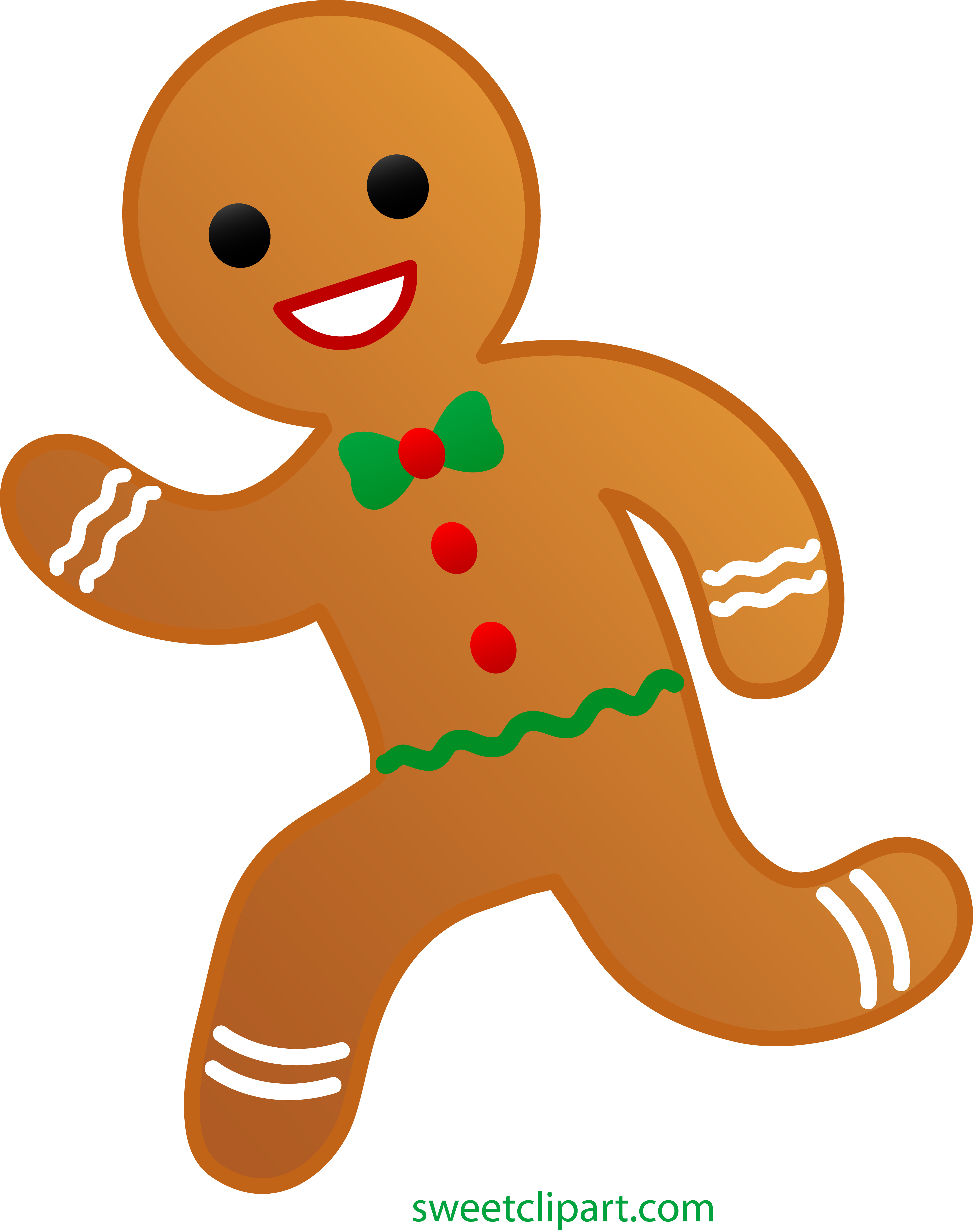 4739x6000 Sweet Design Gingerbread Clipart Man Running Away Free Clip Art