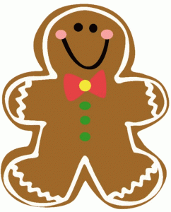 242x300 Clipart Of Gingerbread Men
