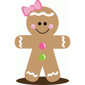 300x300 Gingerbread Man Silhouette Group