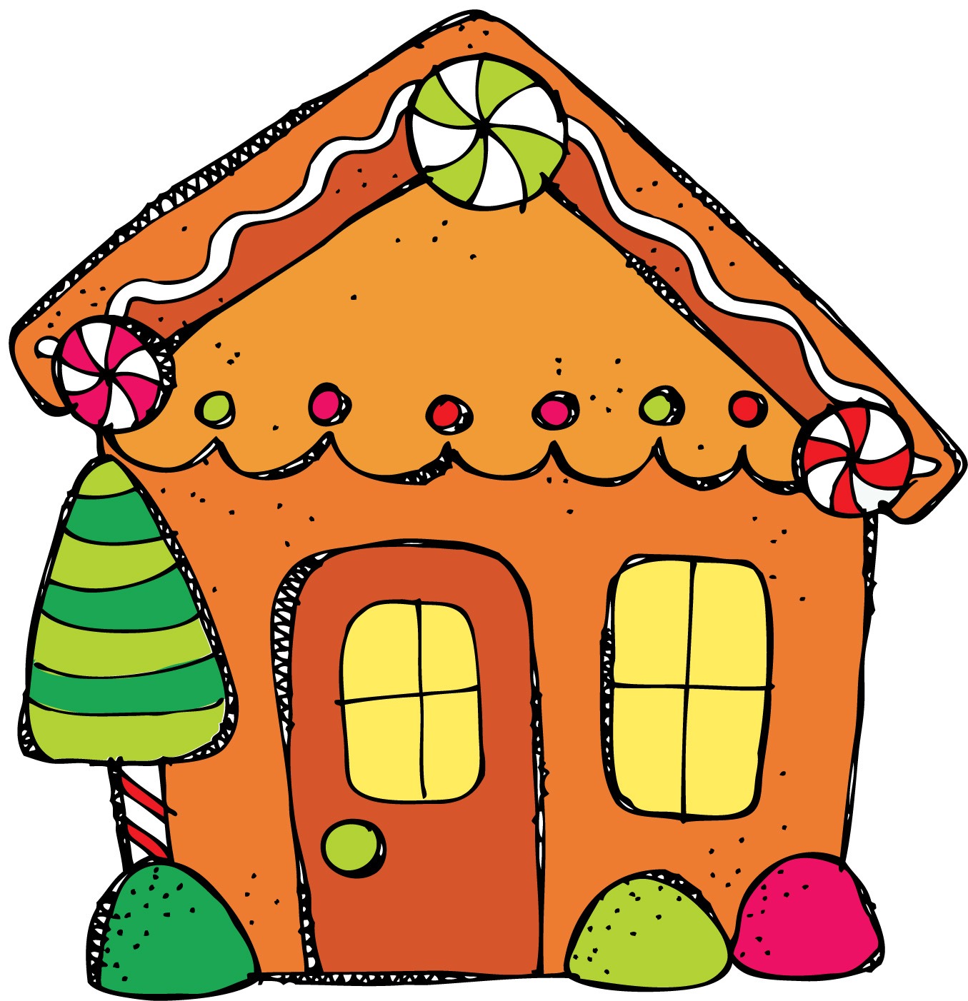 Gingerbread House Candy Clipart at GetDrawings | Free download