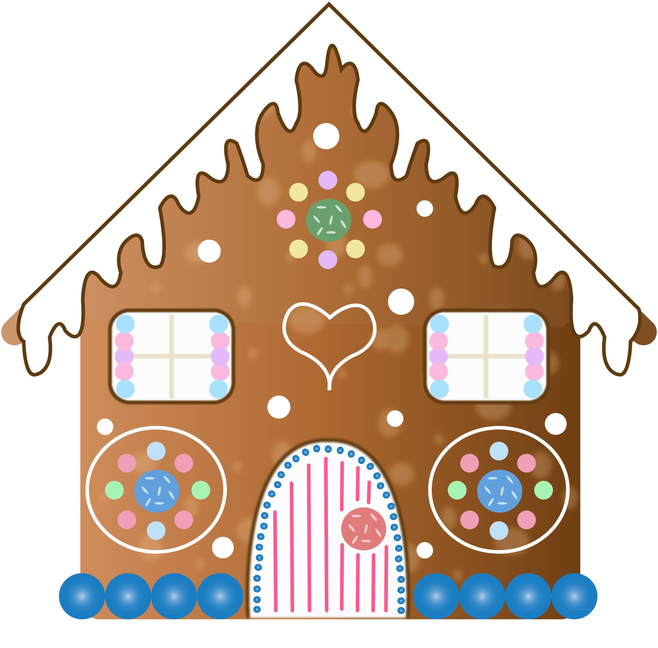 2295x2262 Gingerbread House Clip Art