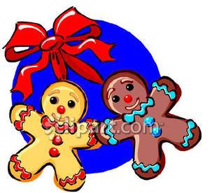 300x276 Gingerbread Man Clip Art Black White Clipart Panda