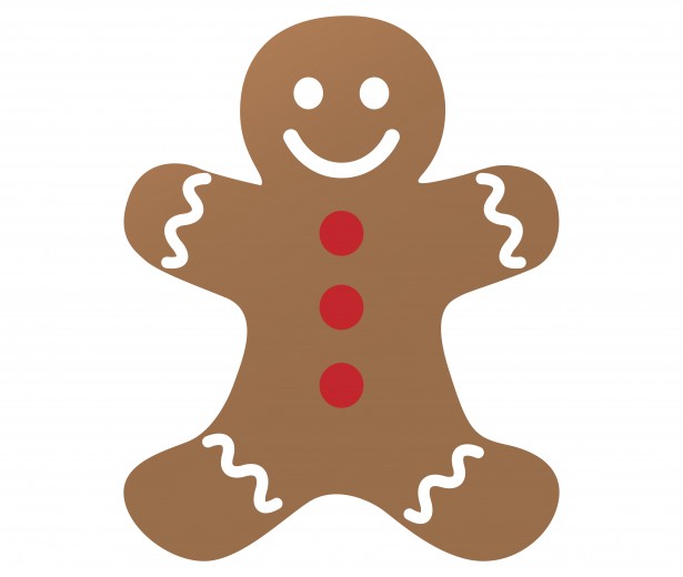 615x520 Gingerbread Man Clipart Free Stock Photo