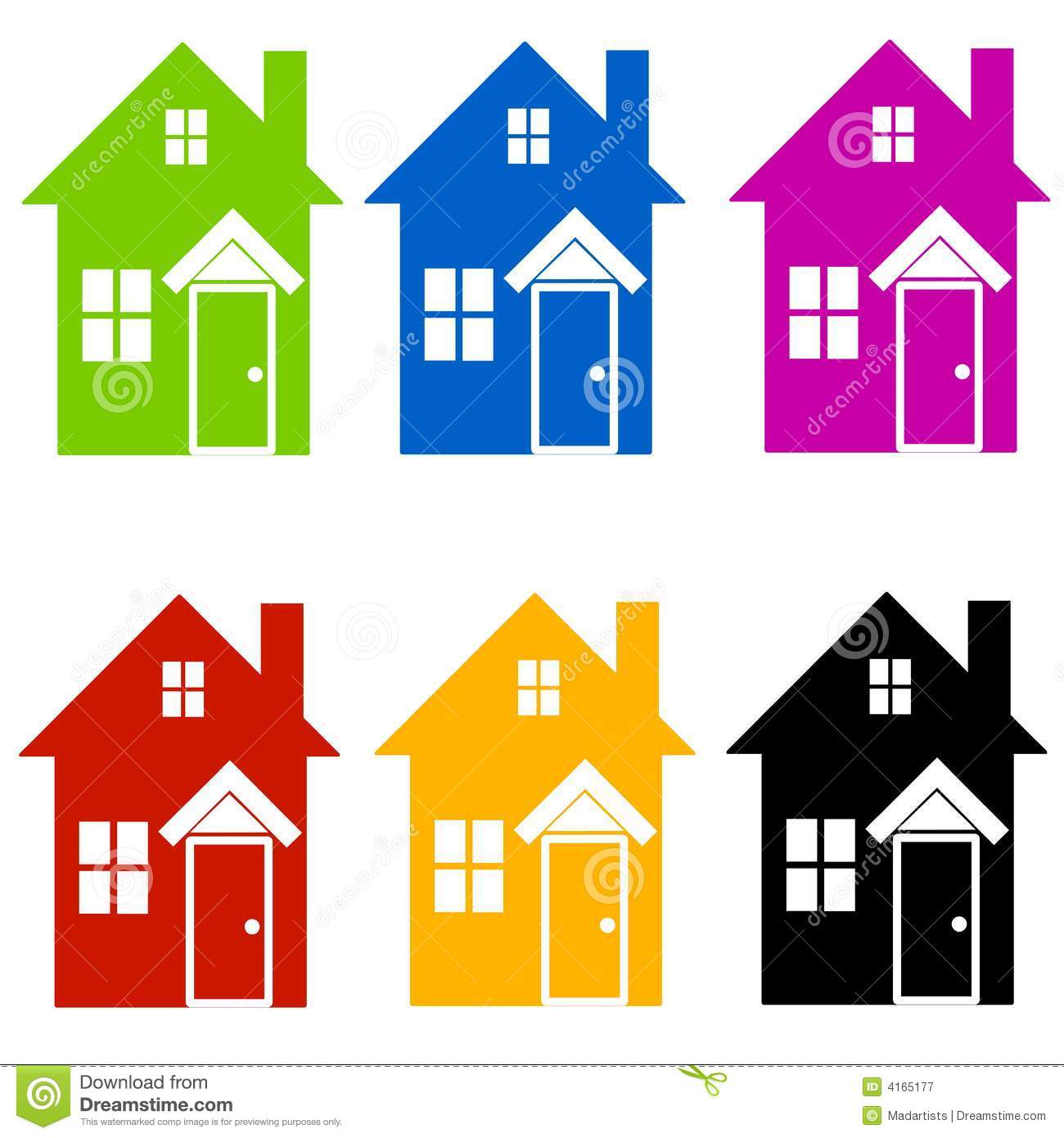 1300x1390 Houses Clipart Group