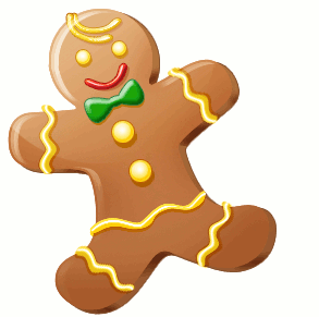293x291 Gingerbread Christmas Clipart