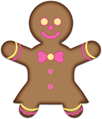 340x397 Gingerbread Girl Free Clipart