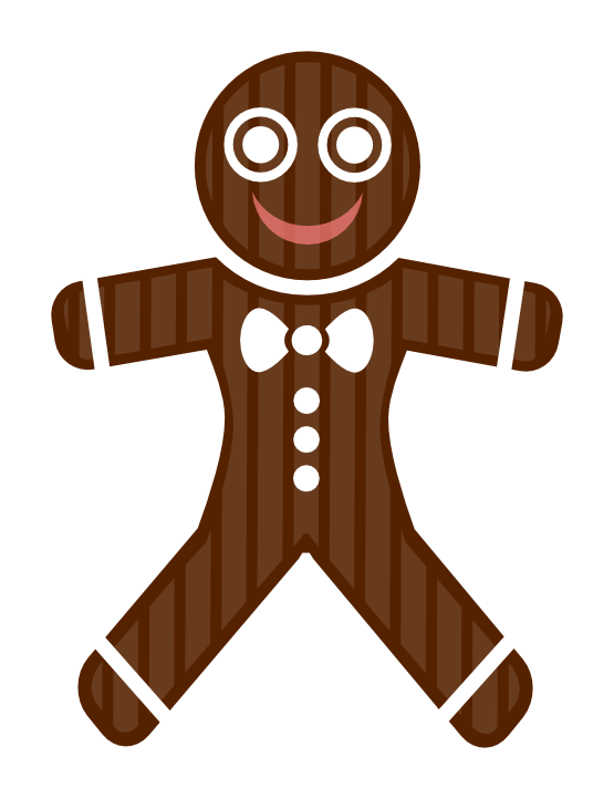 555x722 Gingerbread Man Clip Art
