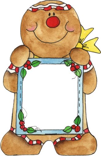329x509 Gingerbread Man Clipart Borders