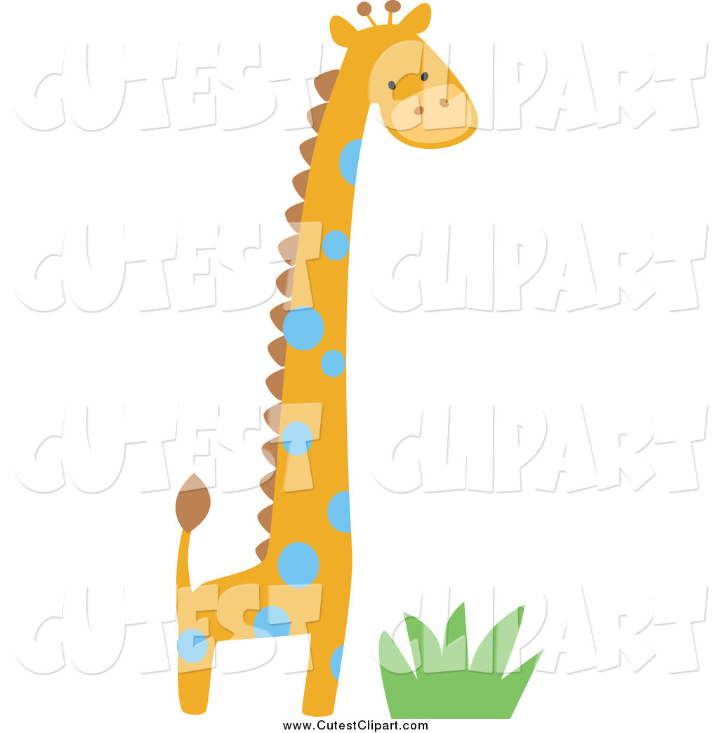 1024x1044 Cartoon Vector Clip Art Of A Cute Giraffe Over Grass By