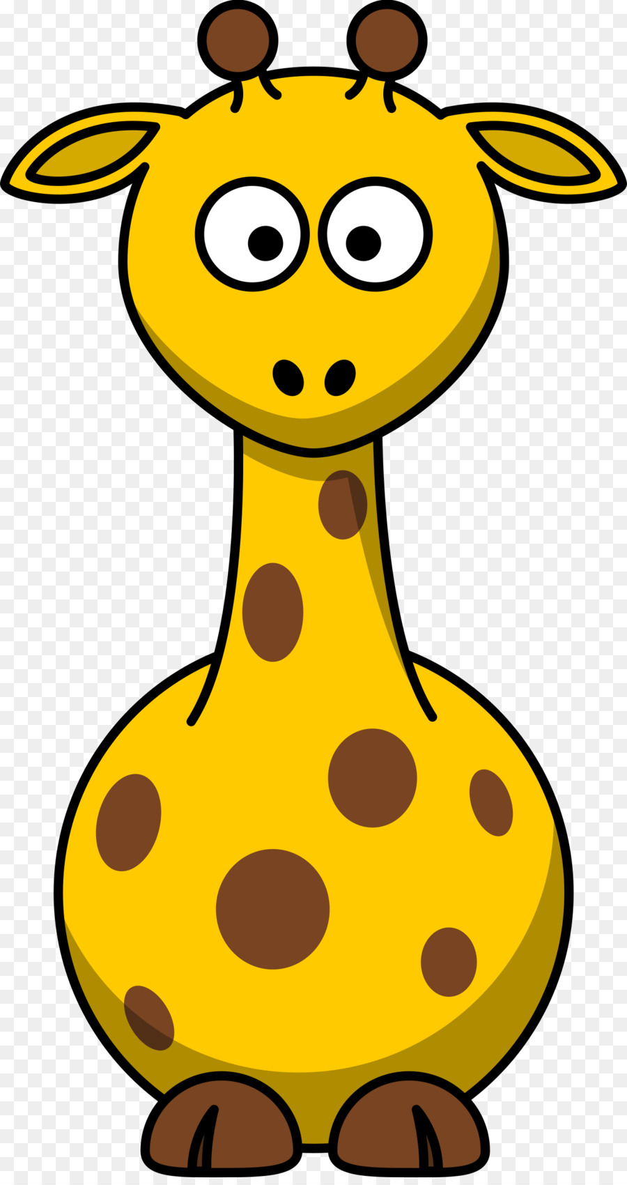 900x1700 Giraffe Cartoon Drawing Clip Art