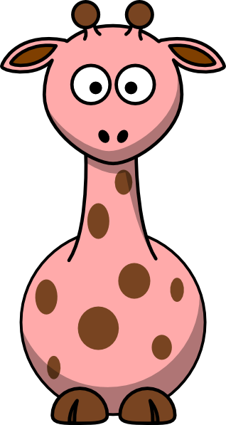 318x597 Pink Giraffe Clip Art
