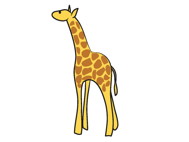 640x480 Image Of Giraffe Clipart