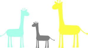297x162 Baby Giraffe Family Clip Art