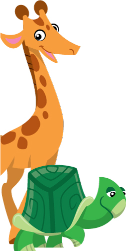 251x500 Door Frame Giraffe Amp Turtle Creative For Kids