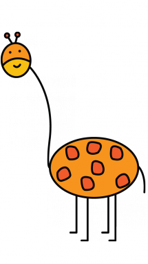 215x382 How To Draw A Giraffe For Kids Step 6 Giraffe