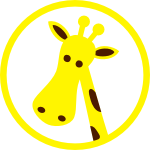 300x300 Free Giraffe Clip Art Sticking Its Neck Out
