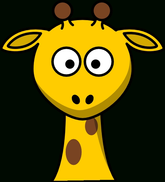 540x595 Giraffe Head Clipart
