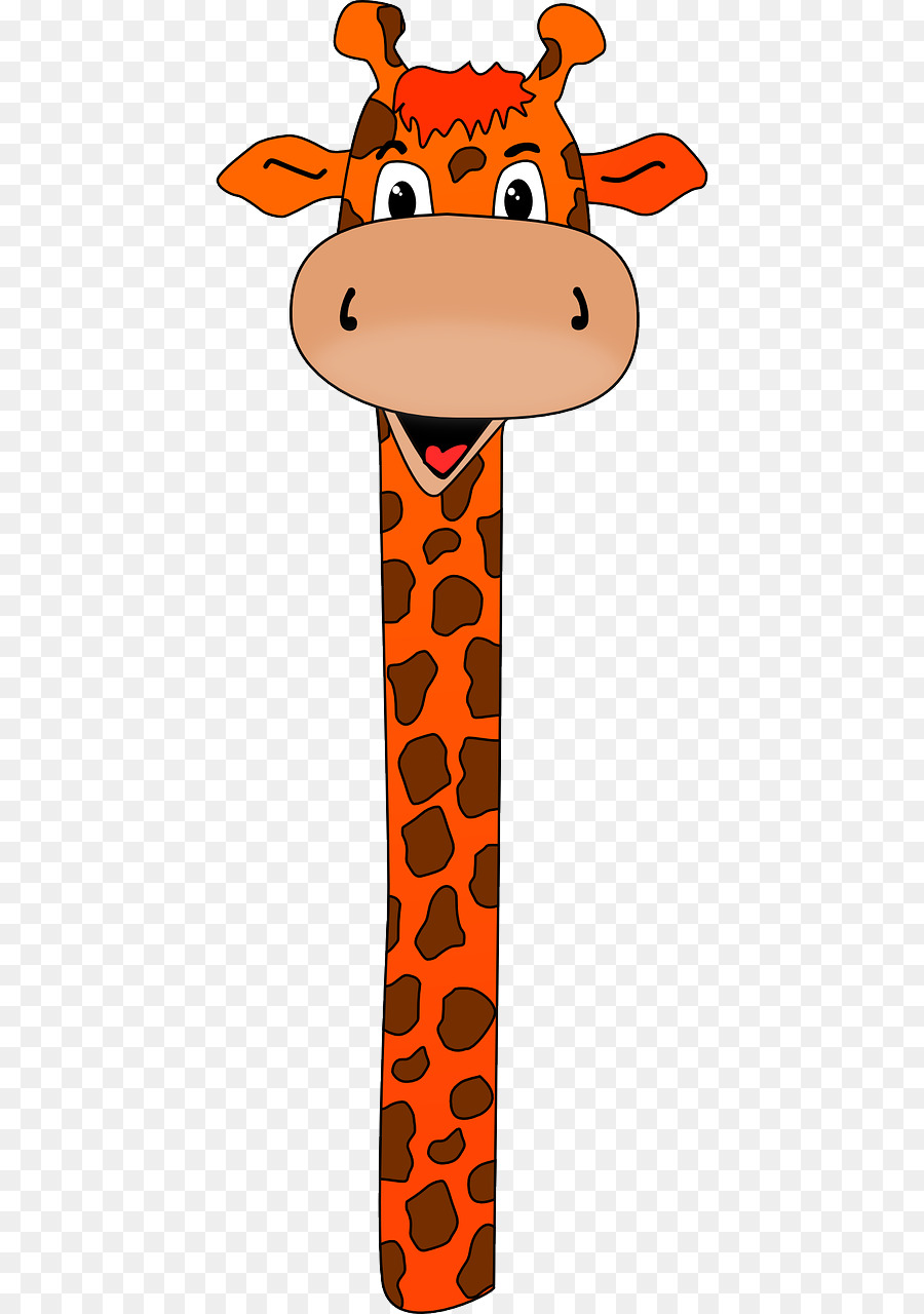 900x1280 Baby Giraffes Neck Cartoon Clip Art