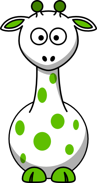 318x597 Green Giraffe 2 Png, Svg Clip Art For Web