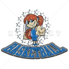 236x236 Sports Clipart Image Of Black White Girls Basketball Player That