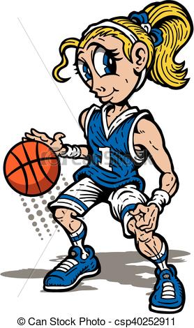 278x470 Girls Basketball Clip Art Cute Girl Basketball Player Mascot
