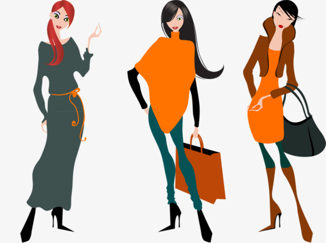 650x485 Hand Painted Cartoon Fashion Girl, Good Body Shape, Model, Cartoon