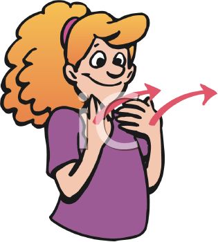 315x350 Royalty Free Clip Art Image Cartoon Of A Deaf Signing