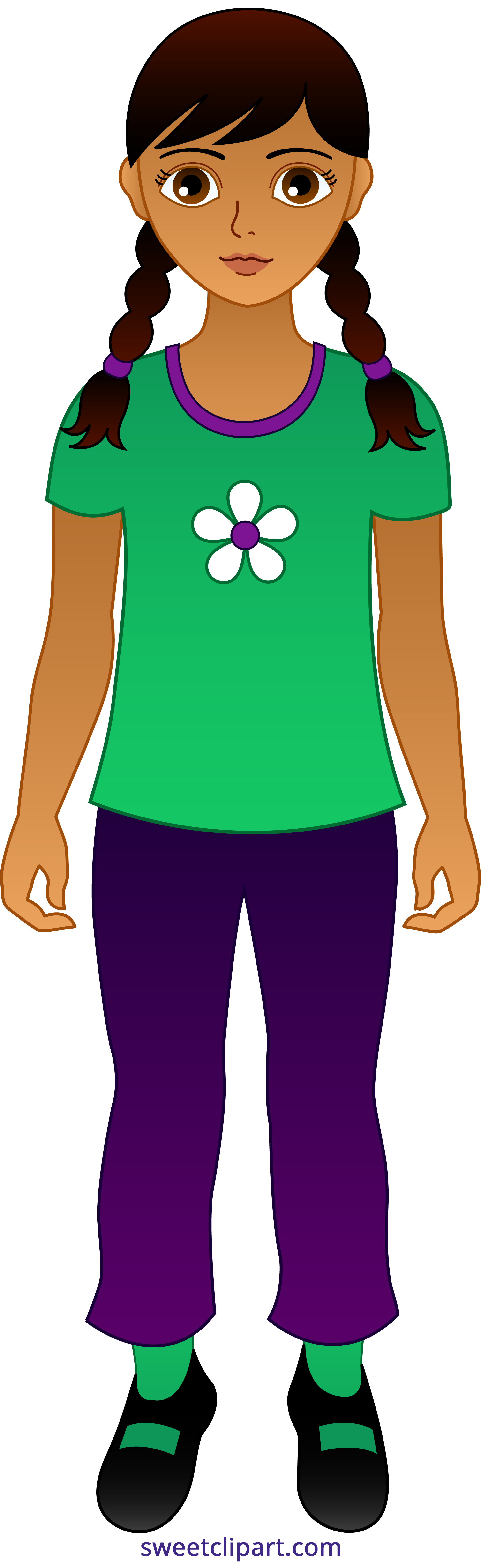 1988x6483 Little Hispanic Girl Clipart