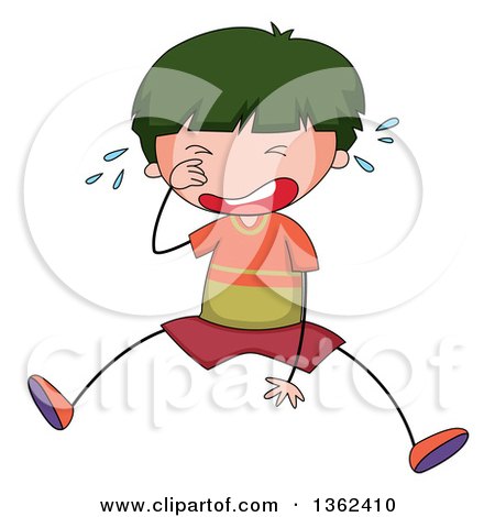 450x470 Cartoon Of A Girl Crying By A Door 1